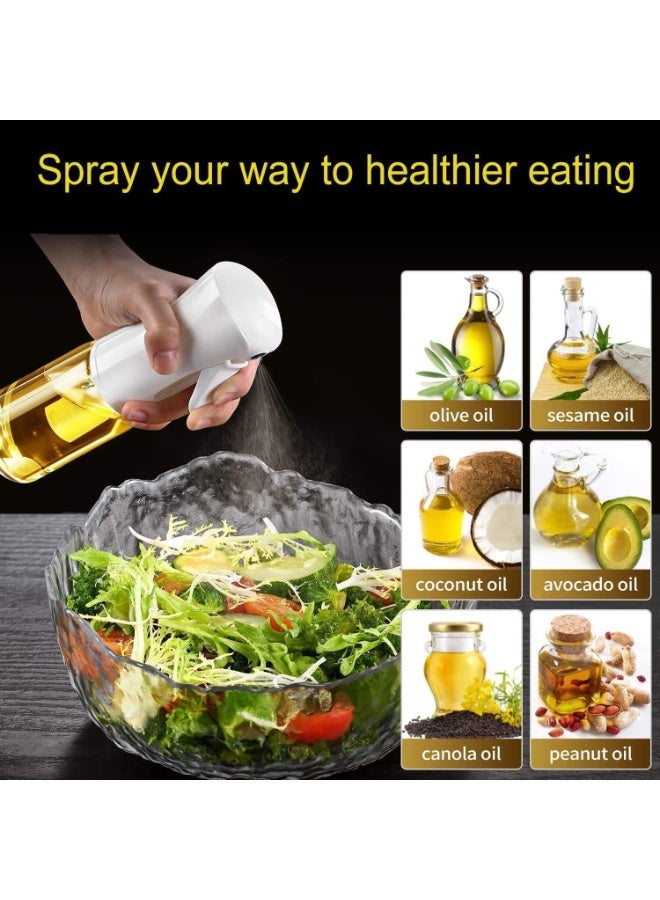 CAZADORA Oil Sprayer for Cooking Glass Bottle 6.7oz Refillable Olive Oil Mister Spray Bottle for Kitchen Use Air Fryer Accessories Healthy Cooking Oil Dispenser with Fine Mist Control for Baking Grilling Roasting BBQ Salad Air Fryer Non-Aerosol Manual Spray Bottle Eco Friendly Reusable Glass Oil Spray for Home Kitchen Restaurant Cooking White Color Precise Oil Control Reduces Oil Consumption Suitable for Olive Oil Vinegar Soy Sauce Lemon Juice Professional Kitchen Tool by Cazadora - Image 3